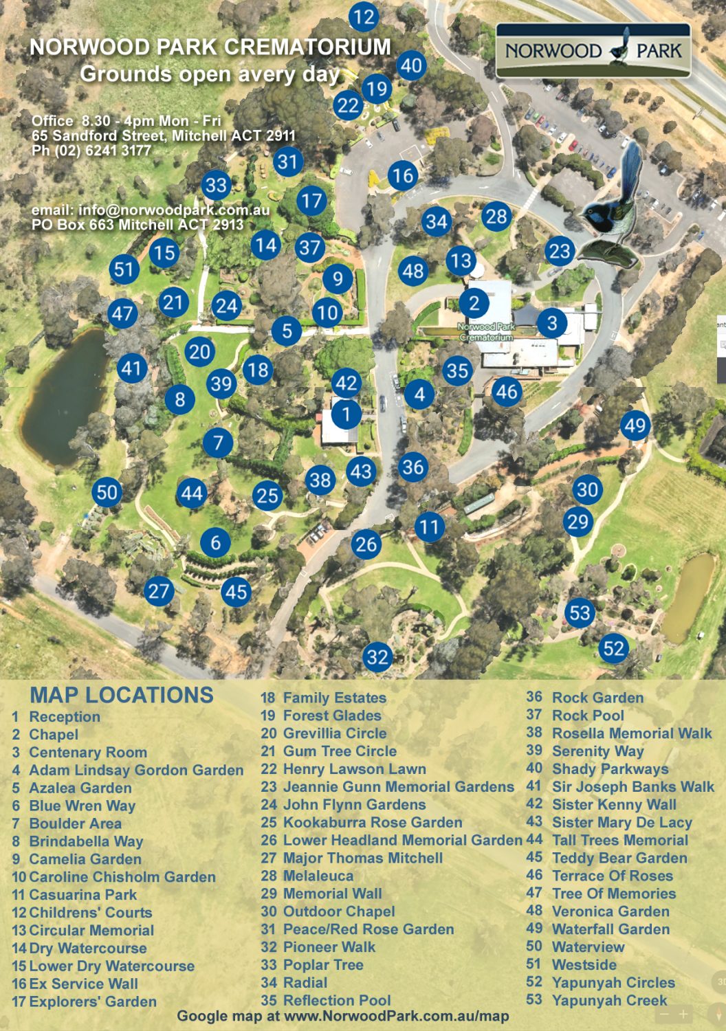 Norwood Mitchell Location Map Norwood Park